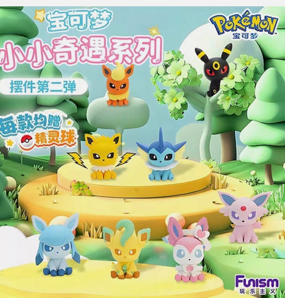 Funism Pokémon Mini Figure Little Adventures Series 2 China Exclusive Blind Box, you will receive the full set 8 of them